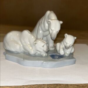 Lladro “Bearly Love” polar bear figurine